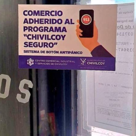 Suman más comercios a "Chivilcoy Seguro", la app de alerta antipánico