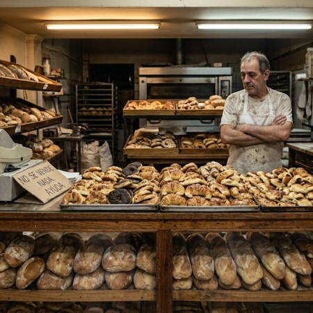 "Ya no alcanza ni para las facturas": panaderías en crisis con ventas desplomadas y 1.750 locales cerrados