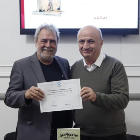 Daniel Miguez presentó “San Martín en persona” y fue reconocido como Vecino Destacado