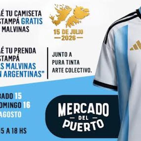 “Malvinas nos une”: estamparán gratis prendas en el Puerto de Bahía Blanca